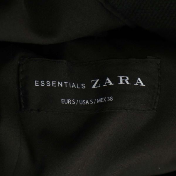 ZARA ザラ マン 通年★ テーラード ジャケット Sz.S　メンズ 黒　C3T00666_1#O_画像6