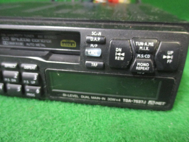 S1656 ★一部コネクター付き★ ALPINE アルパイン カセットテープデッキ TDA-7537J の画像3