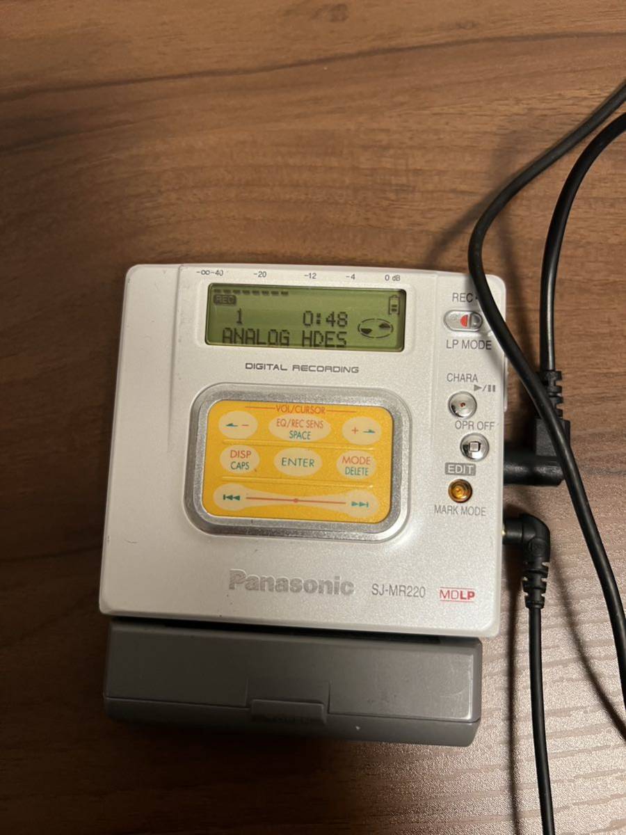 【動作品】 Panasonic パナソニック MDレコーダー プレーヤー MDLP対応 SJ-MR220_画像6