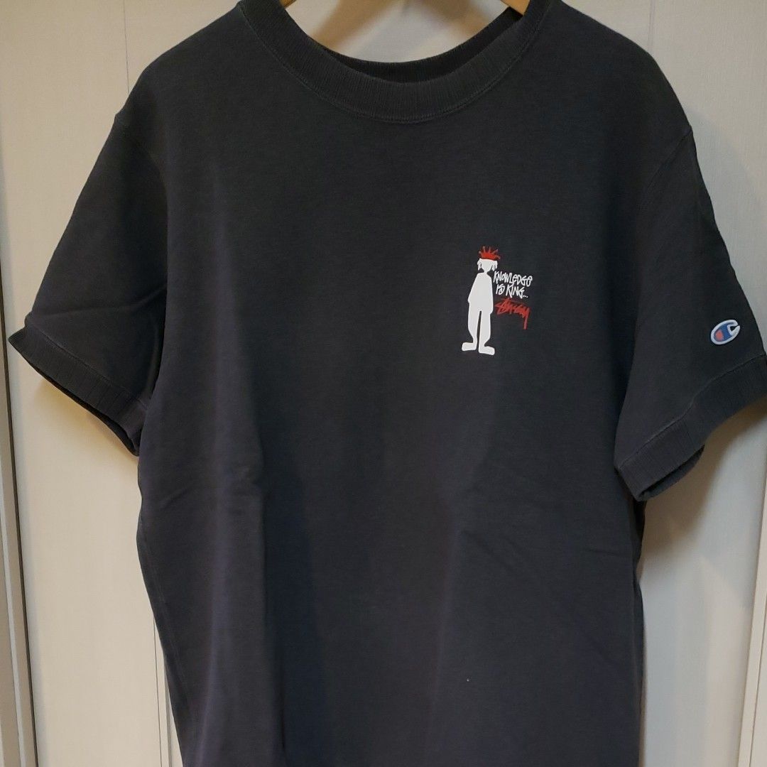 A4等級以上 STUSSY シャドーマン スウェット ブラック 襤褸 90s USA製