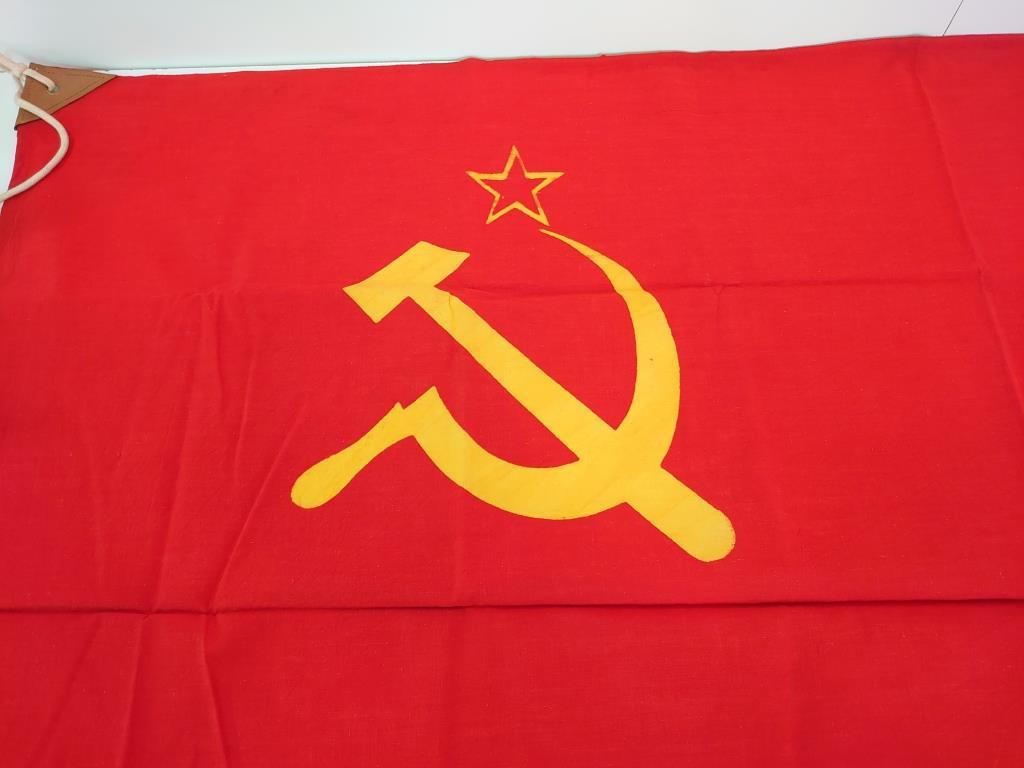 ネコポス ソ連 国旗 ⑤ ソビエト連邦 赤軍 USSR 鎌と槌 旗 フラッグ