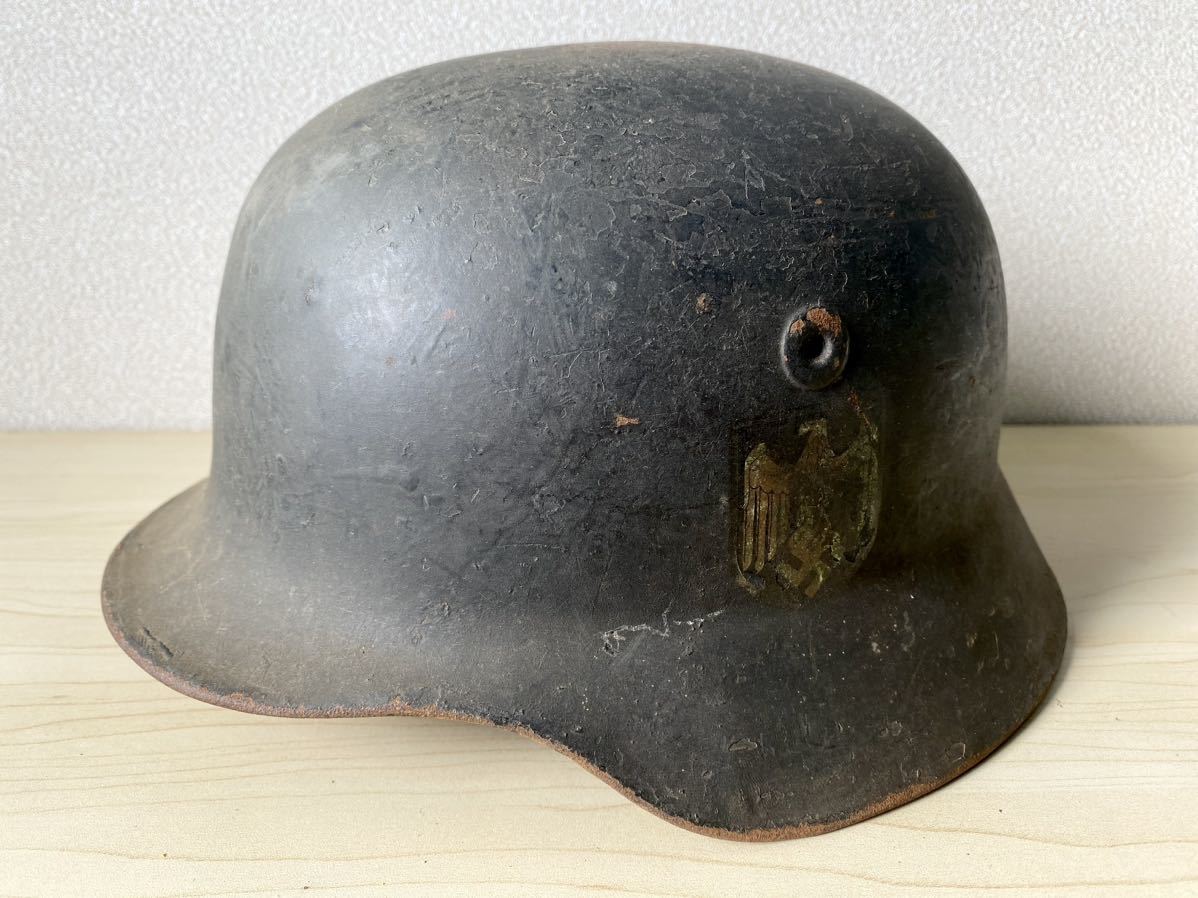 ヤフオク! - B80 旧ドイツ軍 海軍 ナチスM35 M40 スチール
