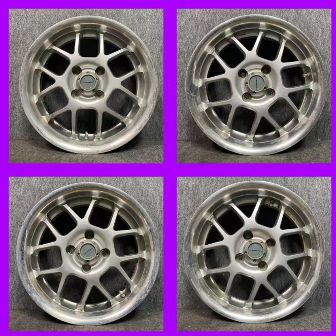 ★激安!売り切り FORTIBLE? 15インチホイール 日本製 中古4本★ 15×5J ET +45 PCD100 ★ 4H★