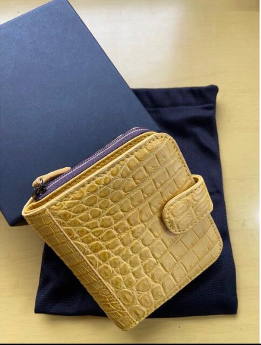 送料無料】(ATTENTION) クロコダイル 二つ折り財布 | noonanwaste.com