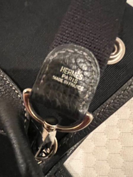 HERMES エルメス ガーデンファイル PM トワル ブラック トート HERMES エルメス ガーデンファイル PM トワル ブラック トート
