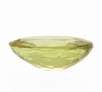 1623【レアストーン 古典的希少宝石】ダイアスポア 3.68ct 淡黄緑~淡