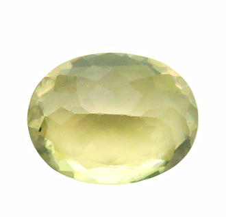 1623【レアストーン 古典的希少宝石】ダイアスポア 3.68ct 淡黄緑~淡