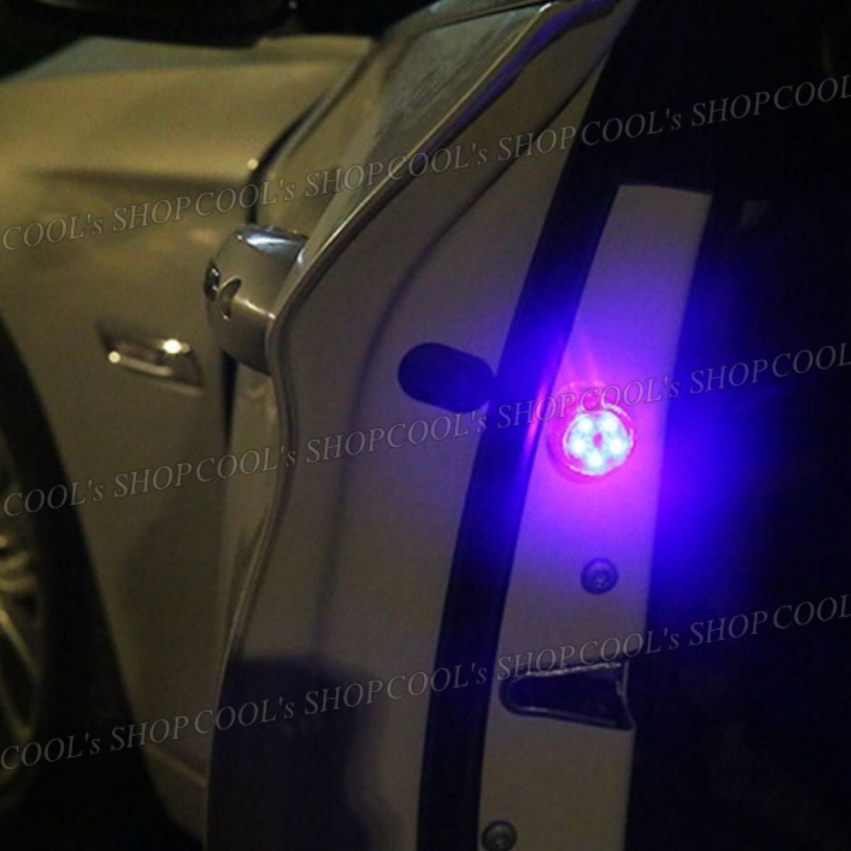 SALE/78%OFF】 A 配線不要 ドア用LED警告灯 5LED 追突防止 簡単取付