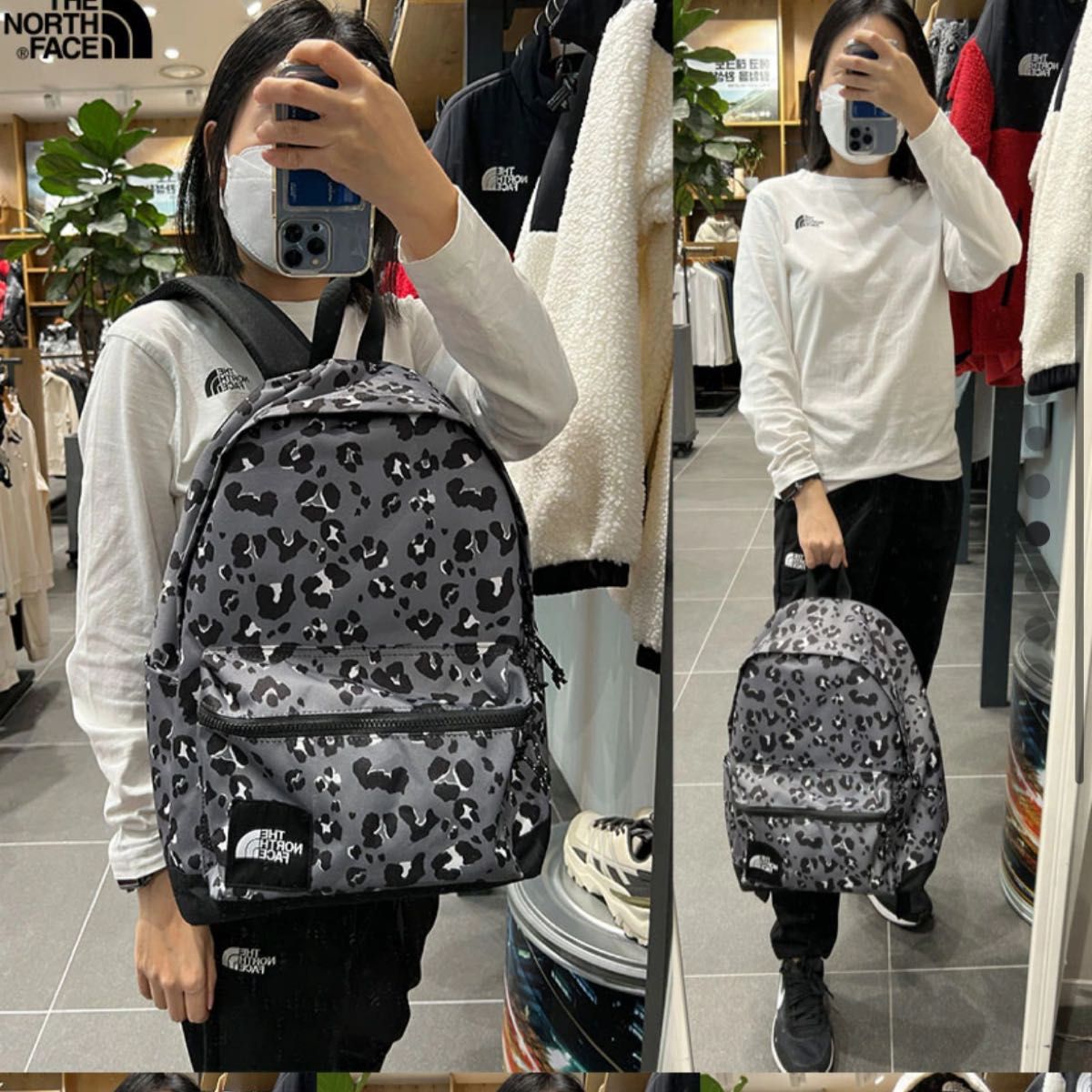 新品 ザノースフェイス レオパードヒョウ柄 リュック バック 新品 ザノースフェイス レオパードヒョウ柄 リュック バック