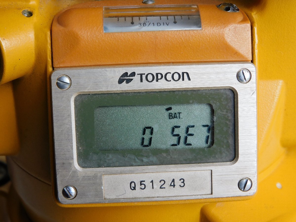 【送料無料】トプコン/TOPCON GUPPY GTS-310F トータルステーション 本体のみ 光波 中古 ジャンク扱い_画像10