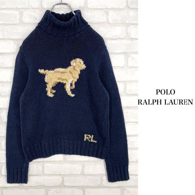 超激レア】90s ビンテージ ラルフローレンスポーツ 犬 タートルネック