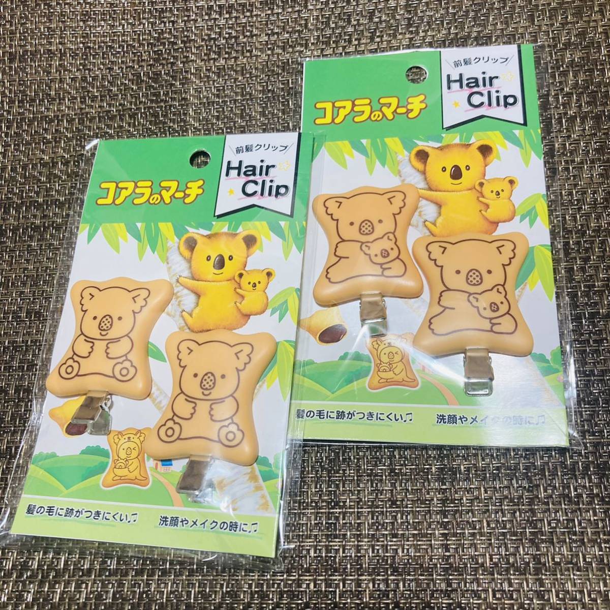 ヤフオク! - ヘアクリップ 前髪クリップ コアラのマーチ 2種類セット