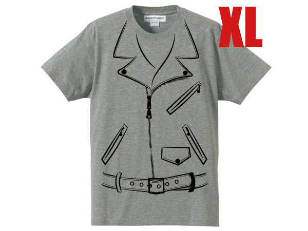だまし絵 Wライダース T-shirt GRAY XL/avirexアヴィレックスヴィンテージvintageハーレーダビッドソンharleyチョッパーバイクタキシード_画像1