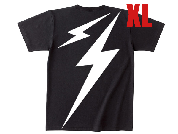 LIGHTNING BOLT POCKET T-shirt BACK PRINT XL/黒ポケteeバックプリントトライアンフノートンbsaピアジオベスパランブレッタrockersvintage_画像1