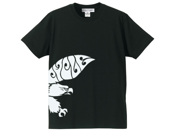 EAGLE MOTORCYCLE T-shirt BLACK L/ハーレーチョッパーバイクフリスコローライダーアイアンスポーツスターevoツインカムダイナソフテイル_画像3