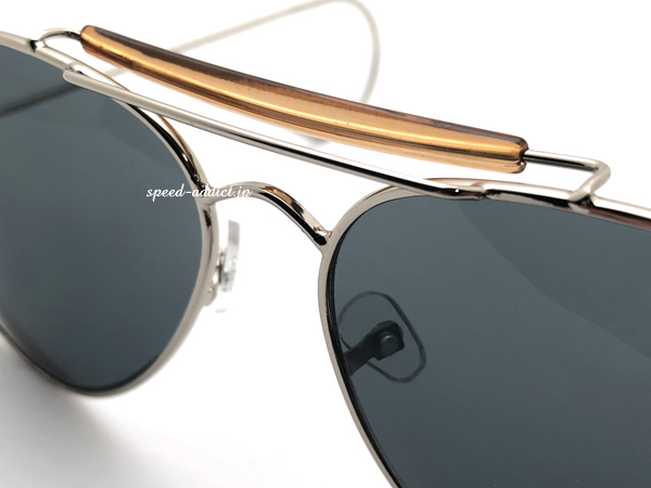 U.S. AIR FORCE PILOT TEARDROP SUNGLASS SMOKE/パイロットティアドロップサングラス縄手ケーブルテンプルワイヤーアビエーターサングラス_画像7