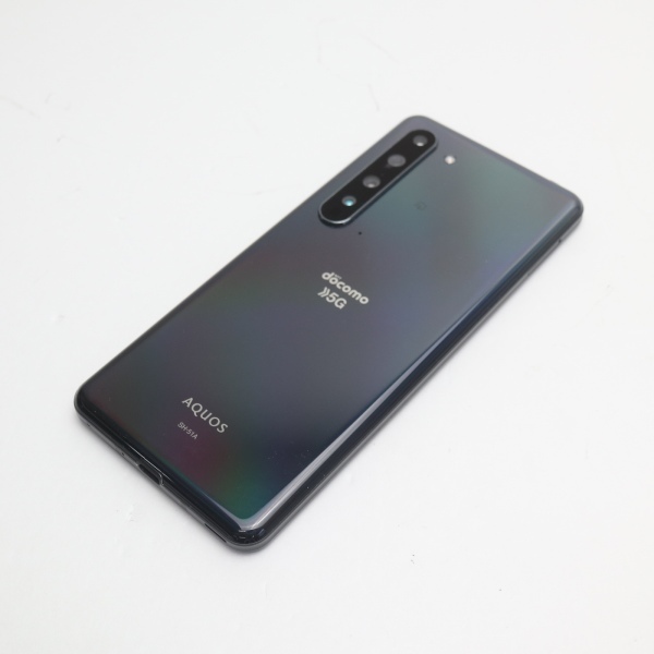 超美品 SH-51A AQUOS R5G ブラックレイ スマホ 白ロム あすつく 土日祝