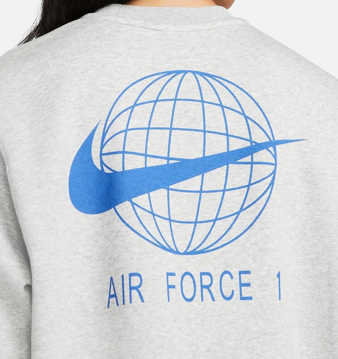 即決☆限定！♪新品 NIKE ナイキ スウェットシャツ XL グレー ナイキスニーカー AIR FORCE 1 '07 エアフォース１♪25周年記念♪40周年記念