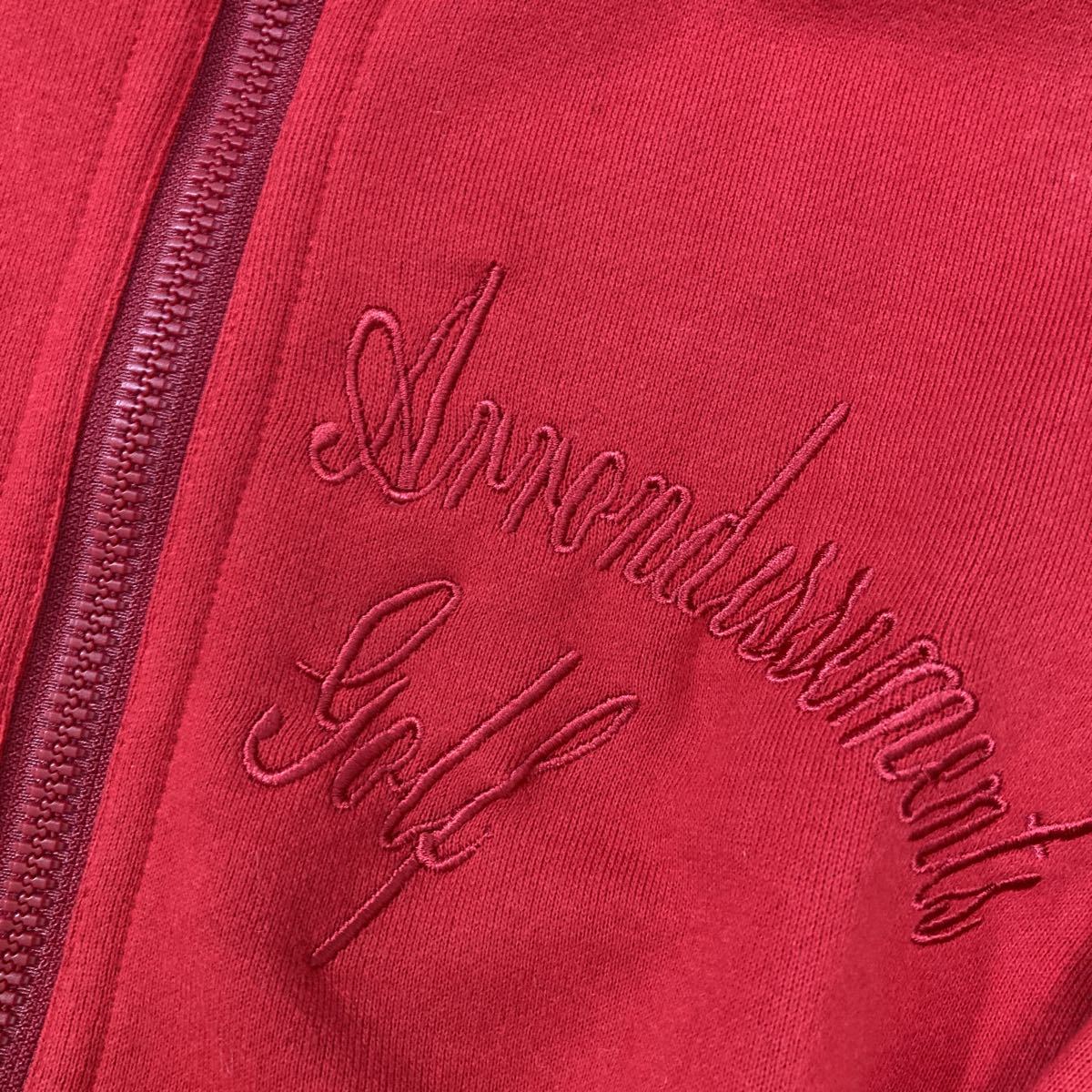 226 Onward 23 district SPORT Zip up sweat jacket high‐necked GOLF Golf embroidery size 1 red lady's 30121B