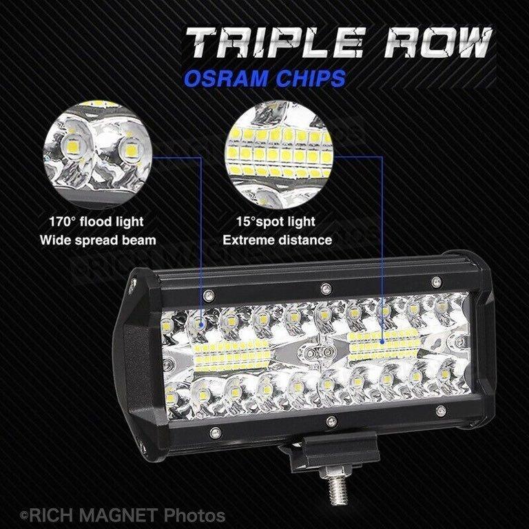 LED ワークライト 作業灯 12V/24V 120w 240w 防水 デッキライト 投光器 前照灯 集魚灯 照明 トラック 2個 インボイス対応_画像7