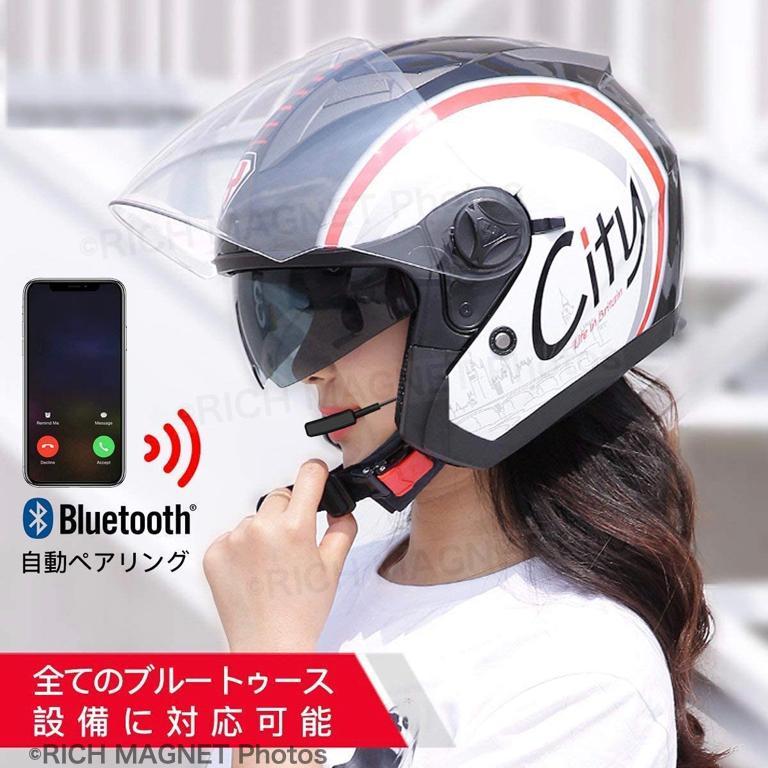 バイク用 ワイヤレス イヤホン ハンズフリー ヘッドセット Bluetooth 5.0 スマホ 通話 音楽 ブルートゥース インボイス対応_画像9