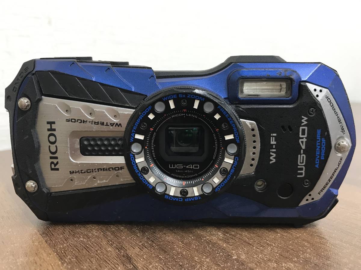 RICOH 防水デジタルカメラ RICOH WG-40 イエロー 防水14m耐ショック1.6