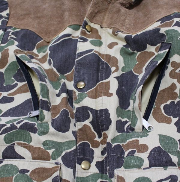 WAREHOUSE ウエアハウス x Rocky Mountain Featherbed ロッキーマウンテン CAMOUFLAGE MOUNTAIN PARKA USED WASH マウンテン パーカー40_画像7