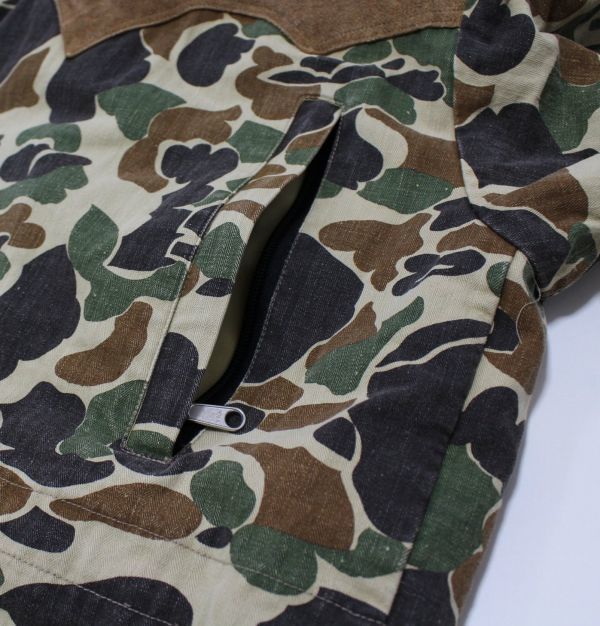 WAREHOUSE ウエアハウス x Rocky Mountain Featherbed ロッキーマウンテン CAMOUFLAGE MOUNTAIN PARKA USED WASH マウンテン パーカー40_画像9