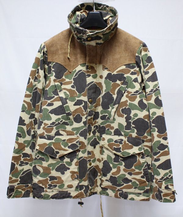 WAREHOUSE ウエアハウス x Rocky Mountain Featherbed ロッキーマウンテン CAMOUFLAGE MOUNTAIN PARKA USED WASH マウンテン パーカー40_画像2