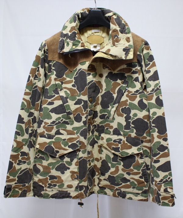 訳あり WAREHOUSE ウエアハウス x Rocky Mountain Featherbed ロッキーマウンテン CAMOUFLAGE MOUNTAIN PARKA USED WASH マウンテン パーカー40 その他