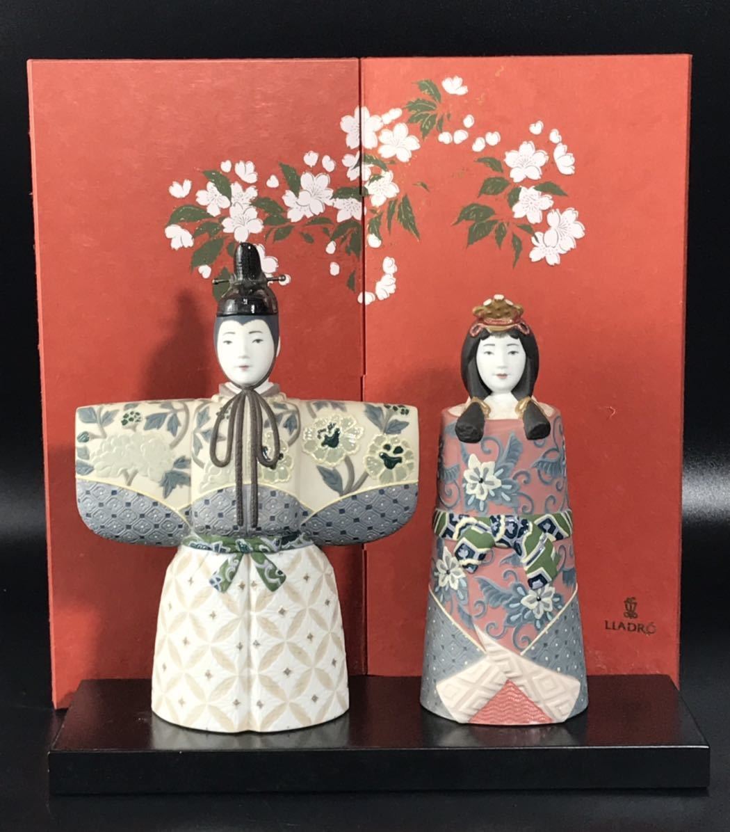 ヤフオク! - 1円〜□☆希少☆LLADRO リヤドロ 立ち雛 雛人形 8...