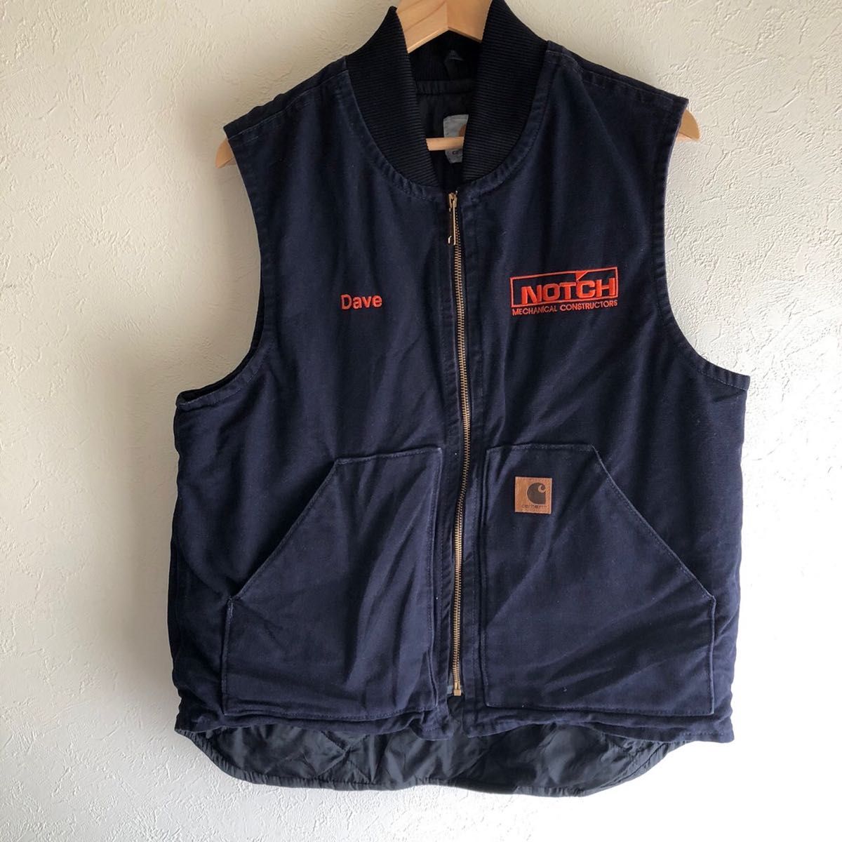 carhartt カーハート ダックベスト ワークベスト 企業刺繍 ストリートファッション