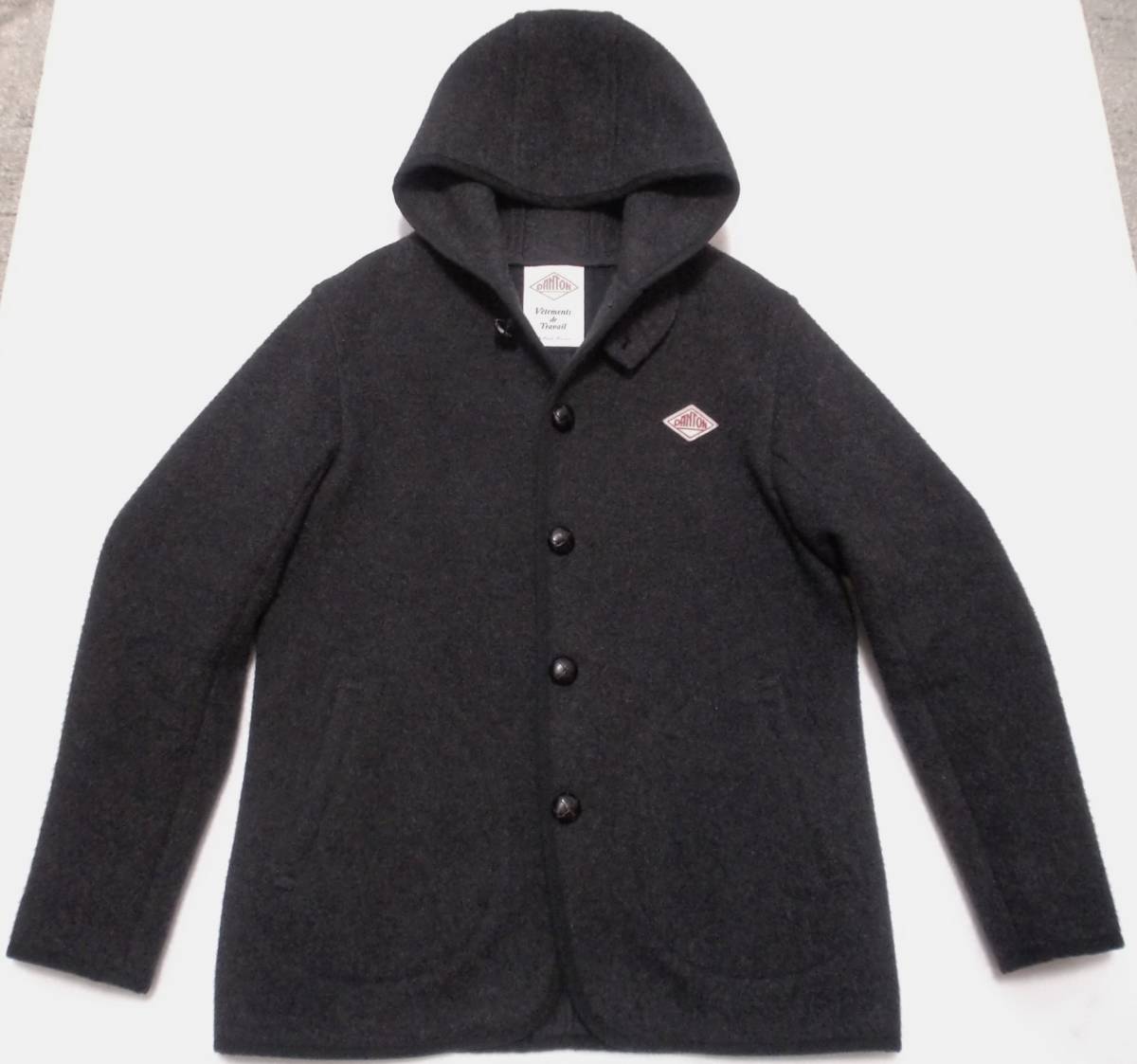 美品 定価¥27500 即決送料無料 DANTONダントン/WOOL MOSSER HOOD