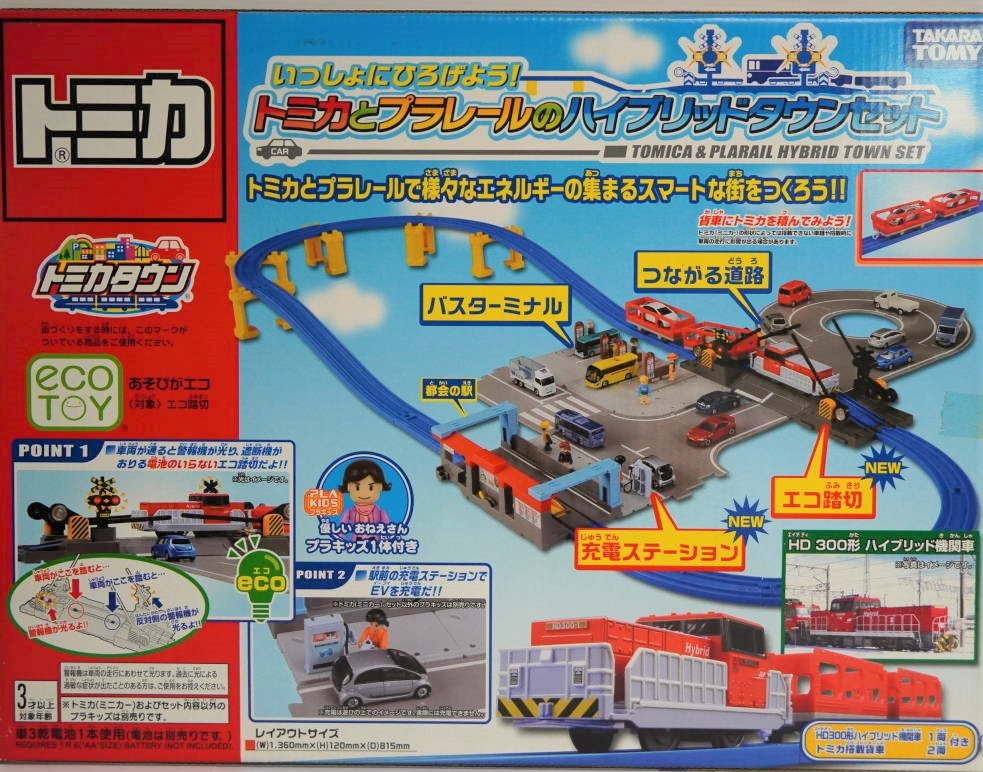 送料無料 トミカとプラレールのハイブリッドタウンセット HD300付属 used