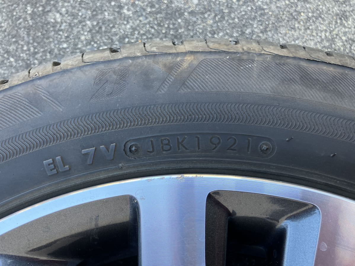 ホンダ純正アルミ タイヤセット フィットバリ山タイヤ2021年製4本セット6j-16＋53 ブリヂストンエコピア185/55R16 4穴 の画像6
