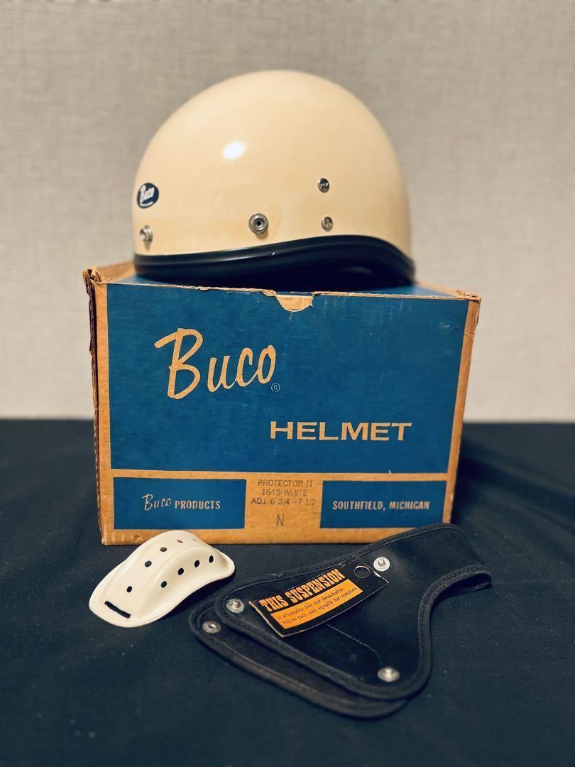 60's BUCO PROTECOTR II ハーフヘルメット プロテクター 目深加工・オリジナル箱・付属品あり ブコ ビンテージ ガーディアン  トラベラー