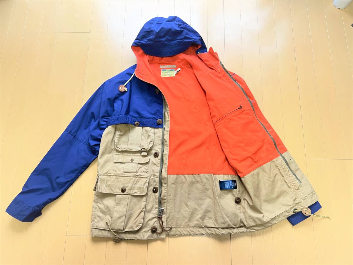 名作マンパ【廃番/入手困難】雰囲気抜群◎RALPH LAUREN ナイロンコットン混紡 64/36クロス&コットンポプリン 6コロゾボタンxタロンジップ