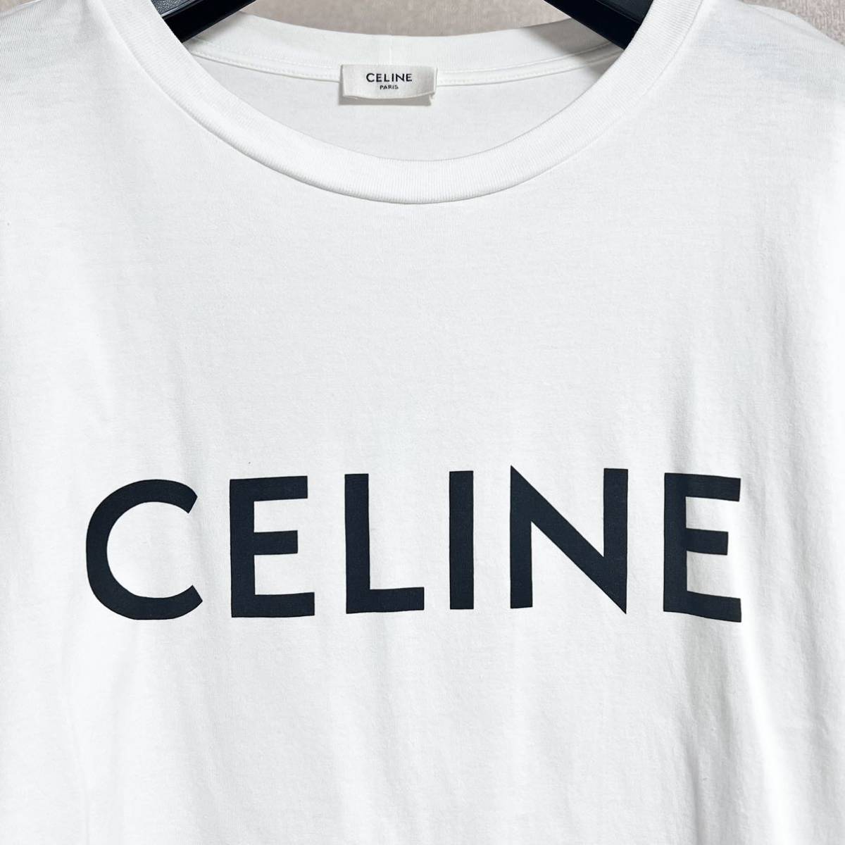 美品 セリーヌ ロゴプリント Tシャツ | patisserie-cle.com