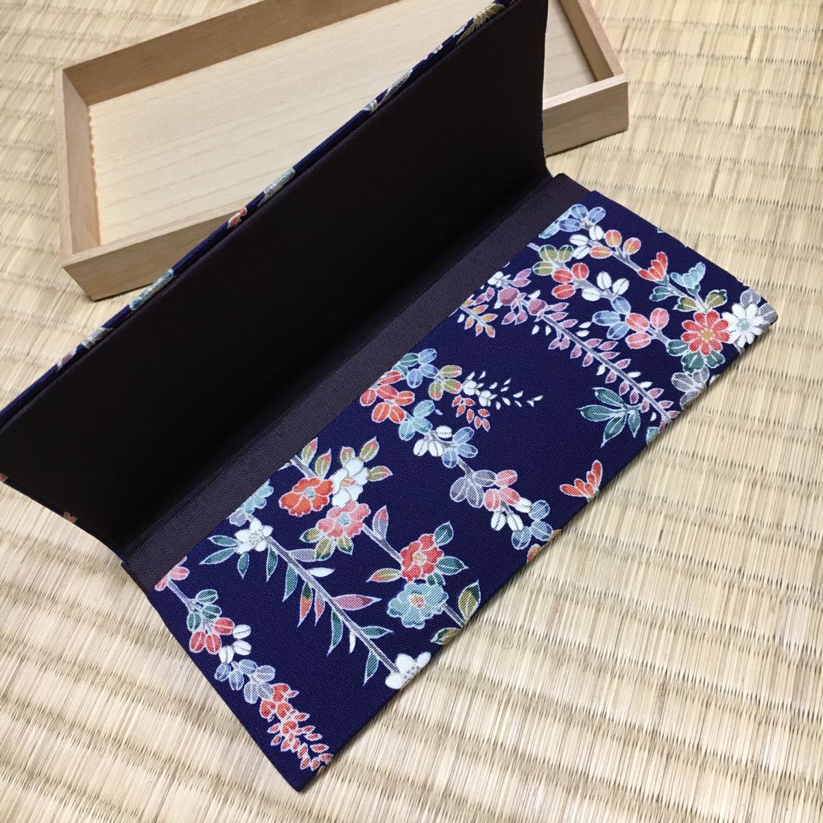 加賀友禅/札入れ・ふくさ・帛紗・袋物/金沢 木倉や製/未使用桐箱入