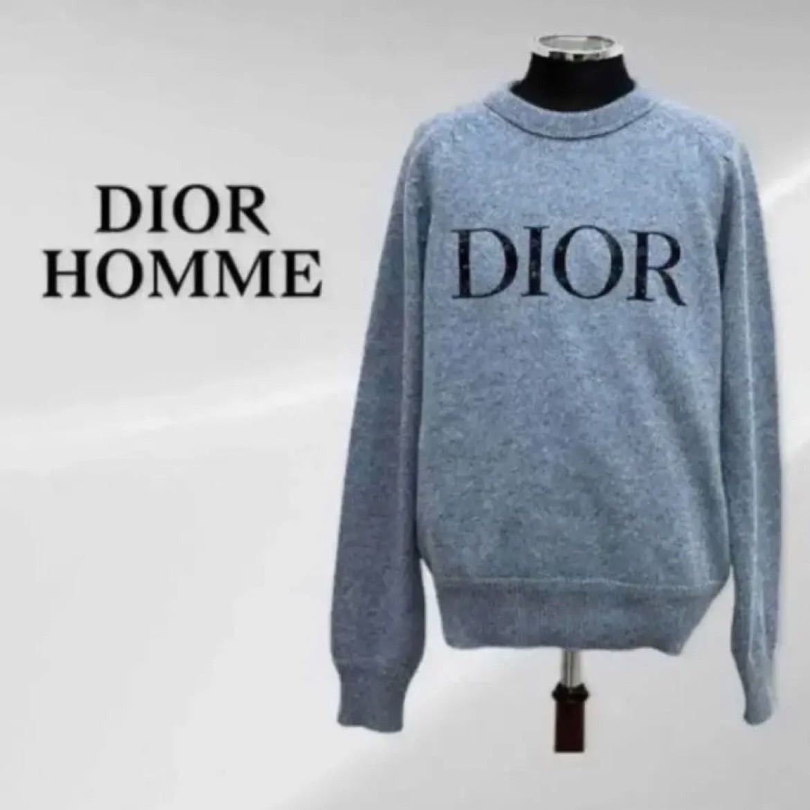 Dior ピータードイグ ロゴ刺繍 ウール ニットセーター L connectedfire.com