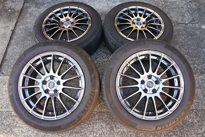 ヤフオク! - 送料無料 ENKEI エンケイ RS05 メッキ 5H-1...