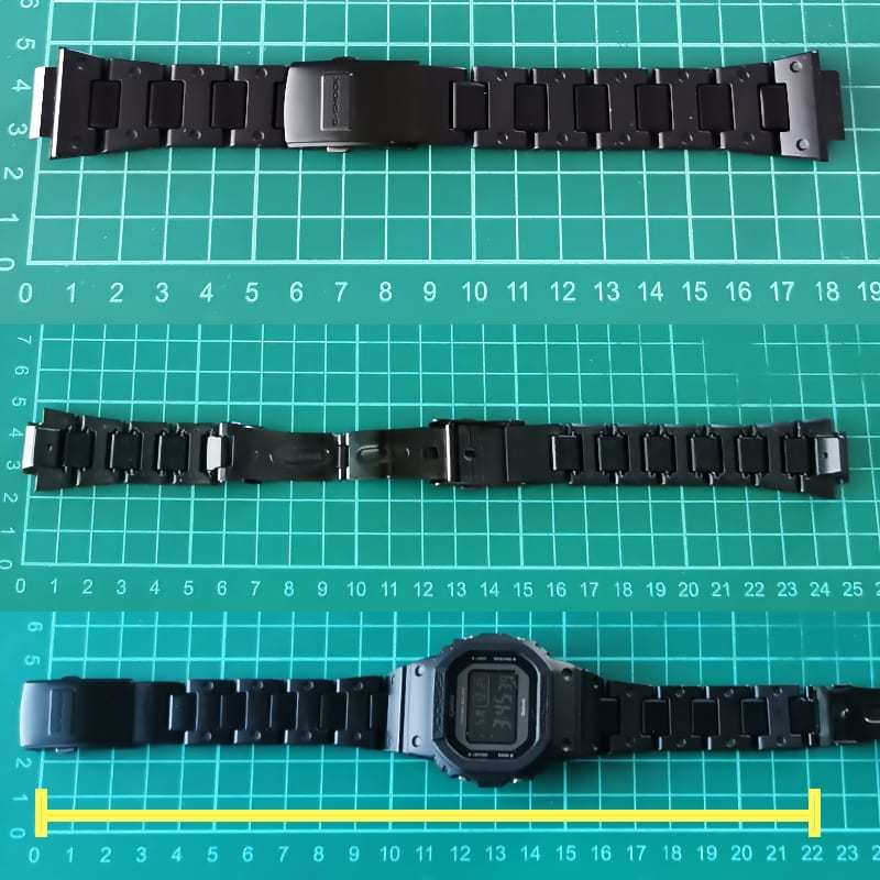 CASIO純正 G-SHOCK GW-B5600 新型コンポジットバンド 腕周り約22cm + [おまけ多数 ブラックベゼル + バンパー]