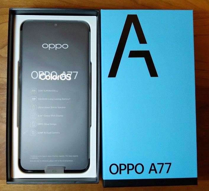 スマートフォン/携帯電話 スマートフォン本体 枚数限定 送料無料 新品未使用 OPPO オッポ A77 ブラック 4GB 128GB 