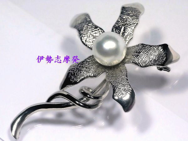 新品本物 ◇伊勢志摩発◇ ナチュラル白蝶真珠12,37㎜!大きなお花ブローチ& 真珠