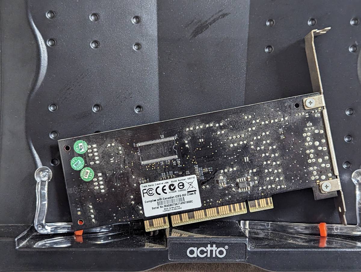【送料無料 動作確認済み】Creative Labs sb0730 PCI Express Sound Blaster X - Fiチタンサウンドカードの画像2