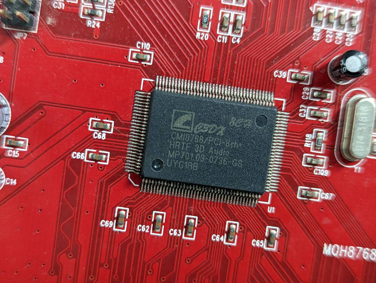 【送料無料　動作確認】　CMI8768/PCI　サウンドカード_画像2