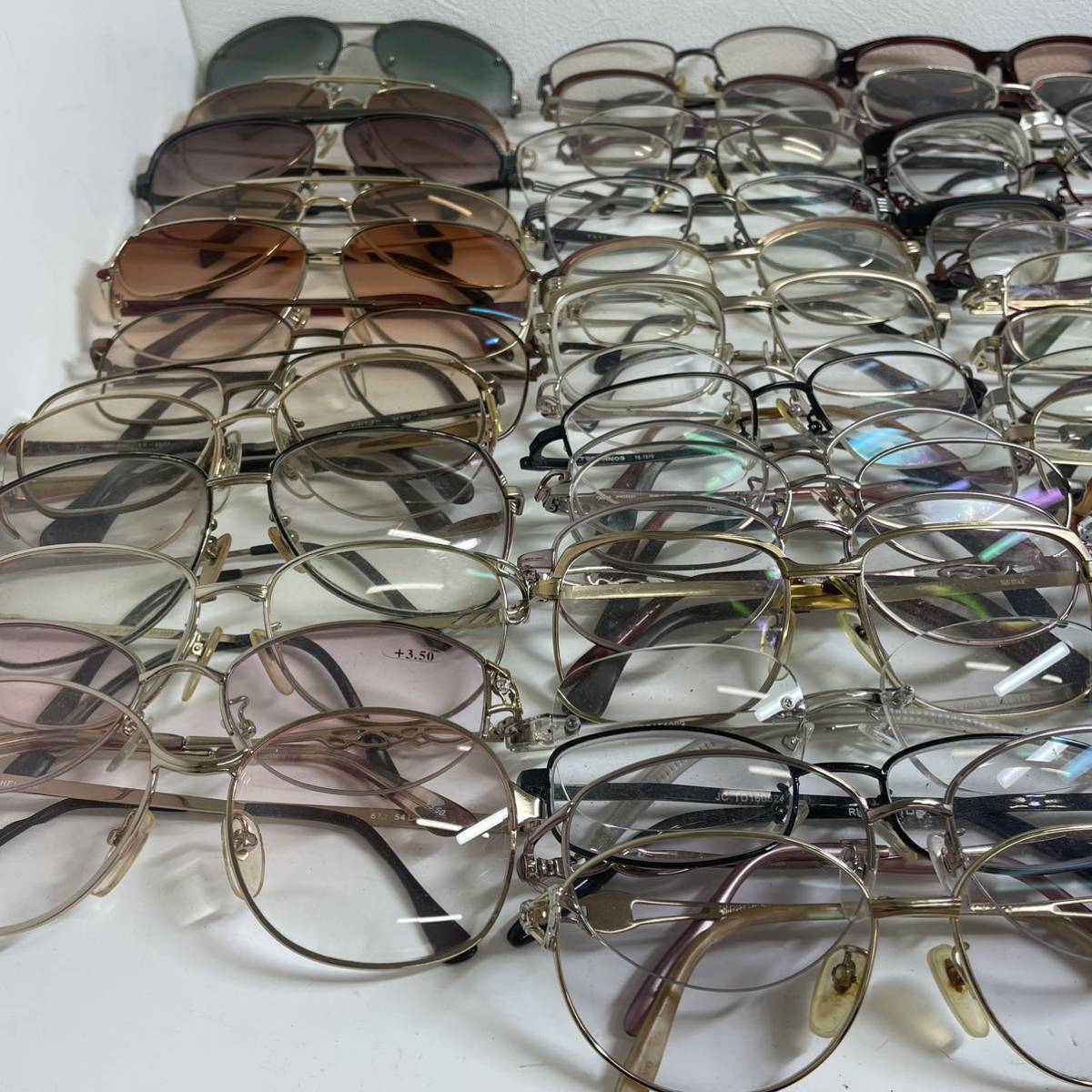 メガネ ジャンクまとめて YSL 眼鏡 サングラス 大量セット メガネフレーム眼鏡ケース付き_画像2