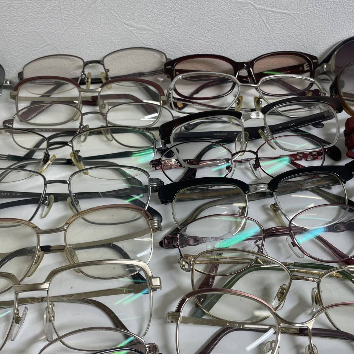 メガネ ジャンクまとめて YSL 眼鏡 サングラス 大量セット メガネフレーム眼鏡ケース付き_画像4