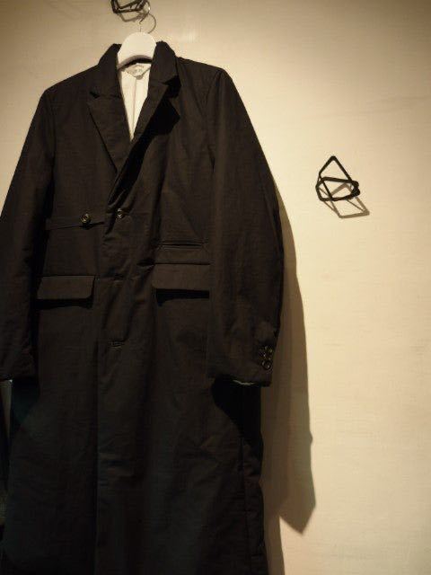 新品未使用 定価11万円 サイズ3 SUNSEA AFTER THE DREAM COAT BLACK BK サンシー コート ロングコート ブラック_画像2