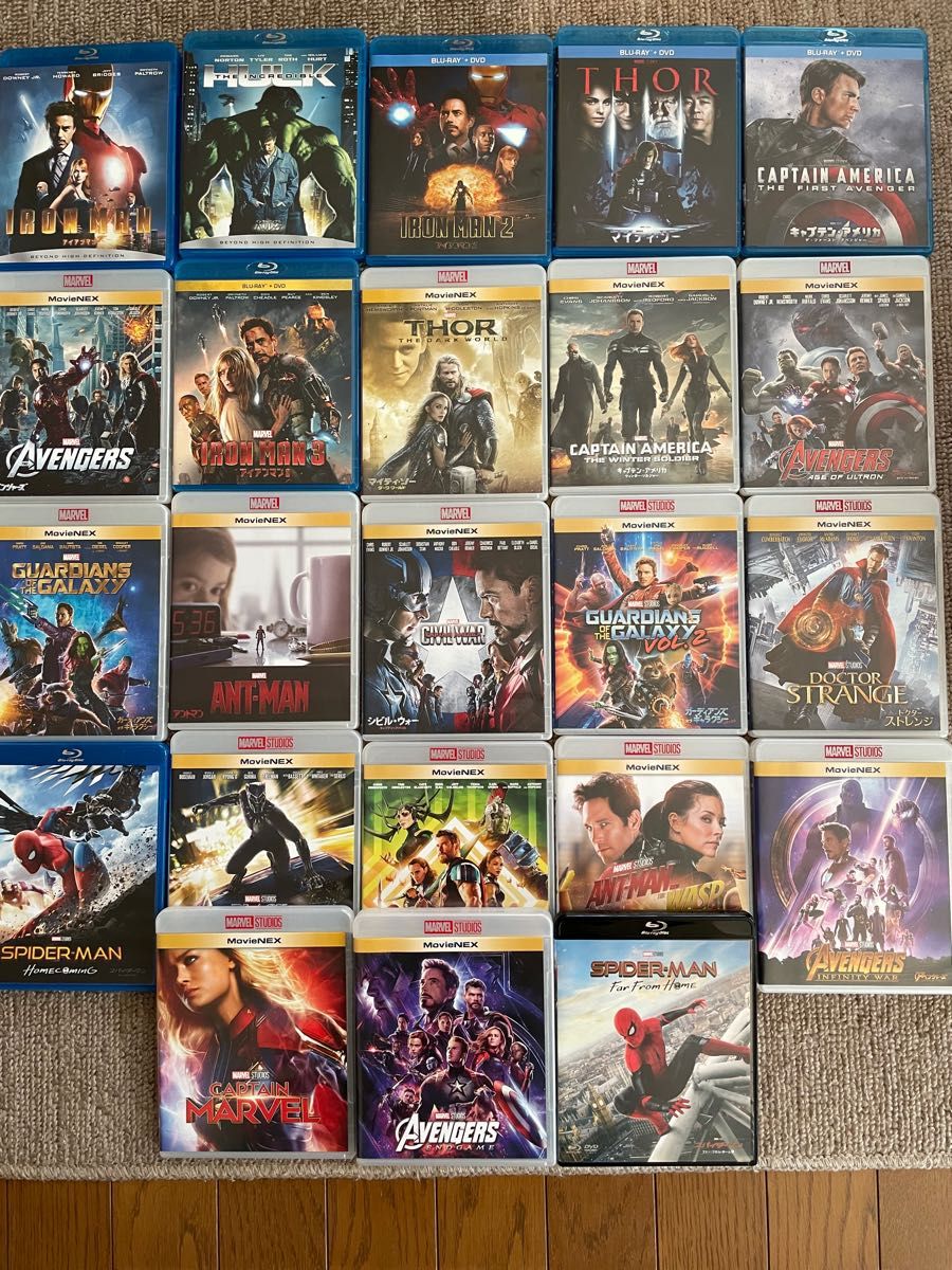 Blu-ray/DVD】 マーベル MCU23作品セット マジックコード未使用
